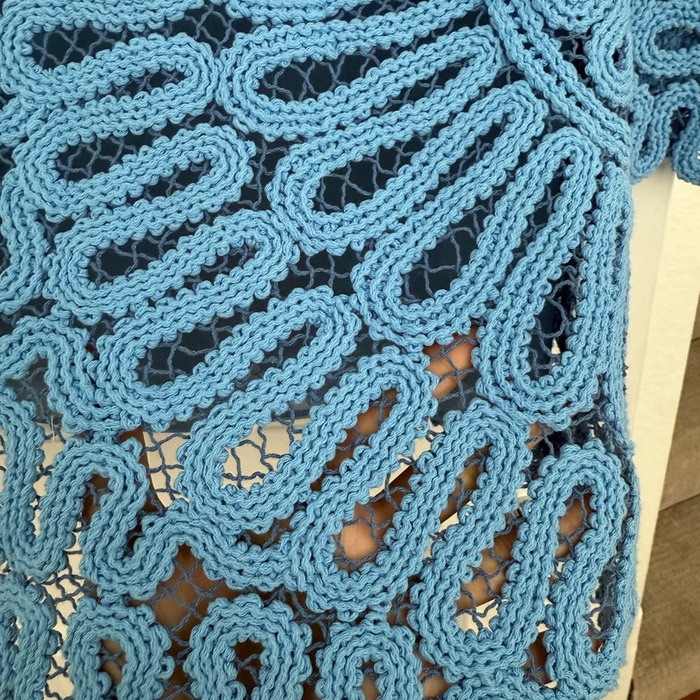 Simkhai Women's McCall Cage Crochet Embroidery Mini Dress Size 6 - Picture 4 of 7